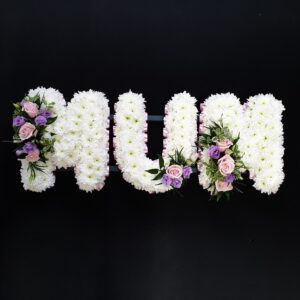Aberdeen Funeral Florists | Funeral Flower MUM Letters