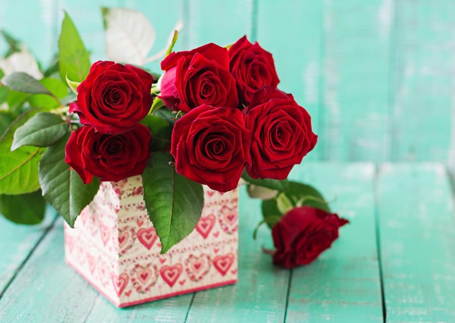 Red Roses Bouquet - Valentine's Day Flower Delivery UK